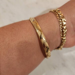 Men's 10k Solid Gold Nugget Ring - The Stoic | Textured Wide Band Statement Ring (Size 8)