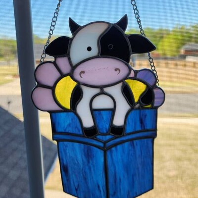 Stained Glass Rooster Digital Pattern Bird Pattern Etsy