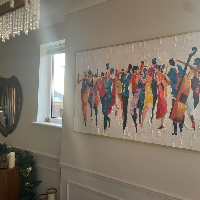 Music Festival Custom Art Abstract Symphony Hand Canvas Oil