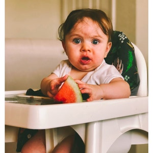 Mod Mint Triangles // IKEA Antilop Highchair Cover // High | Etsy