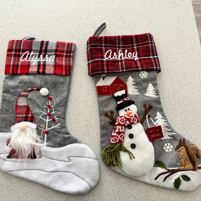 Woodland Santa Snowman Gnomes Personalized Christmas Woodland Santa Snowman Gnomes Personalized Christmas