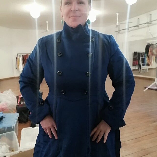 未使用/AMERI VINTAGE EDGE FLARE WOOL COAT EDGE FLARE WOOL COAT