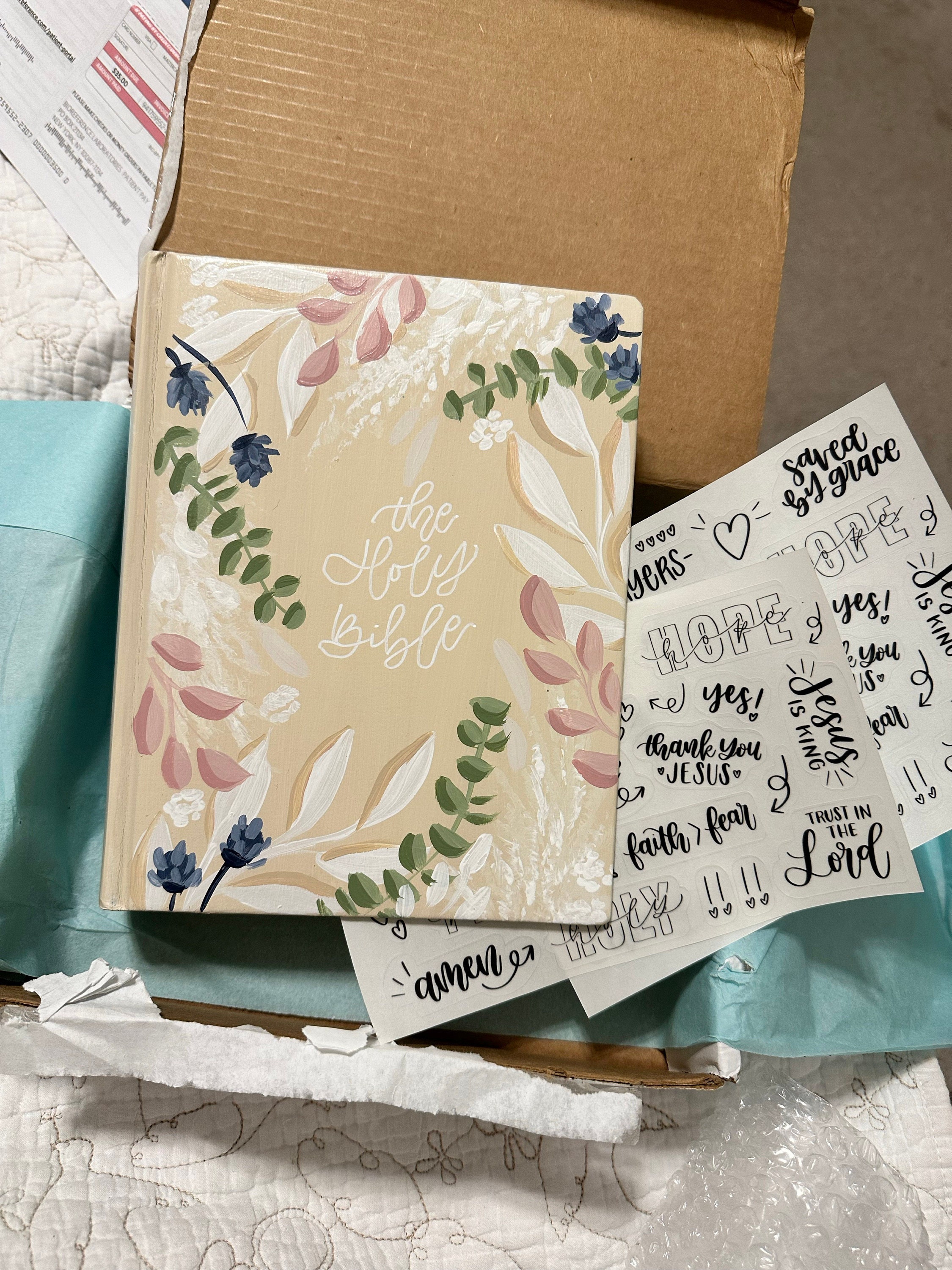 Bible and Planner Clear Stickers