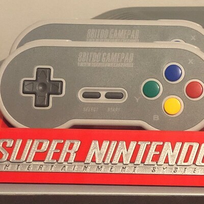 Super Nintendo SNES 8bitdo Pro SN30 SF30 Controller Display Stand 3D ...