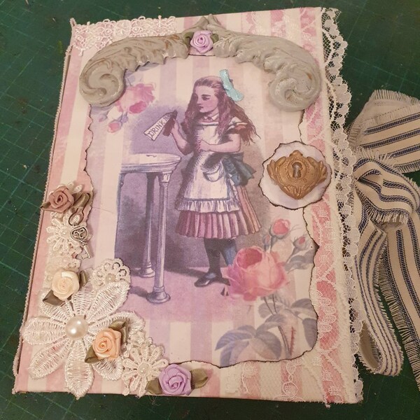 Alice in Wonderland, Junk Journal Kit, Shabby Chic, Pastel, My Porch ...