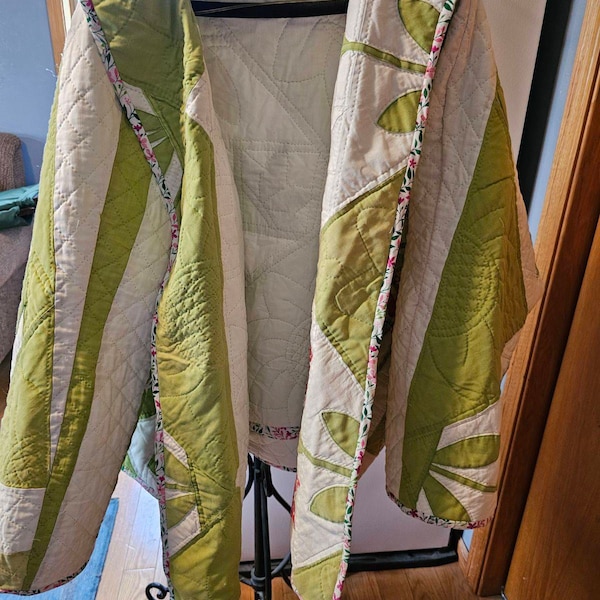 REVERSIBLE PATCHWORK QUILTED COAT main image 1