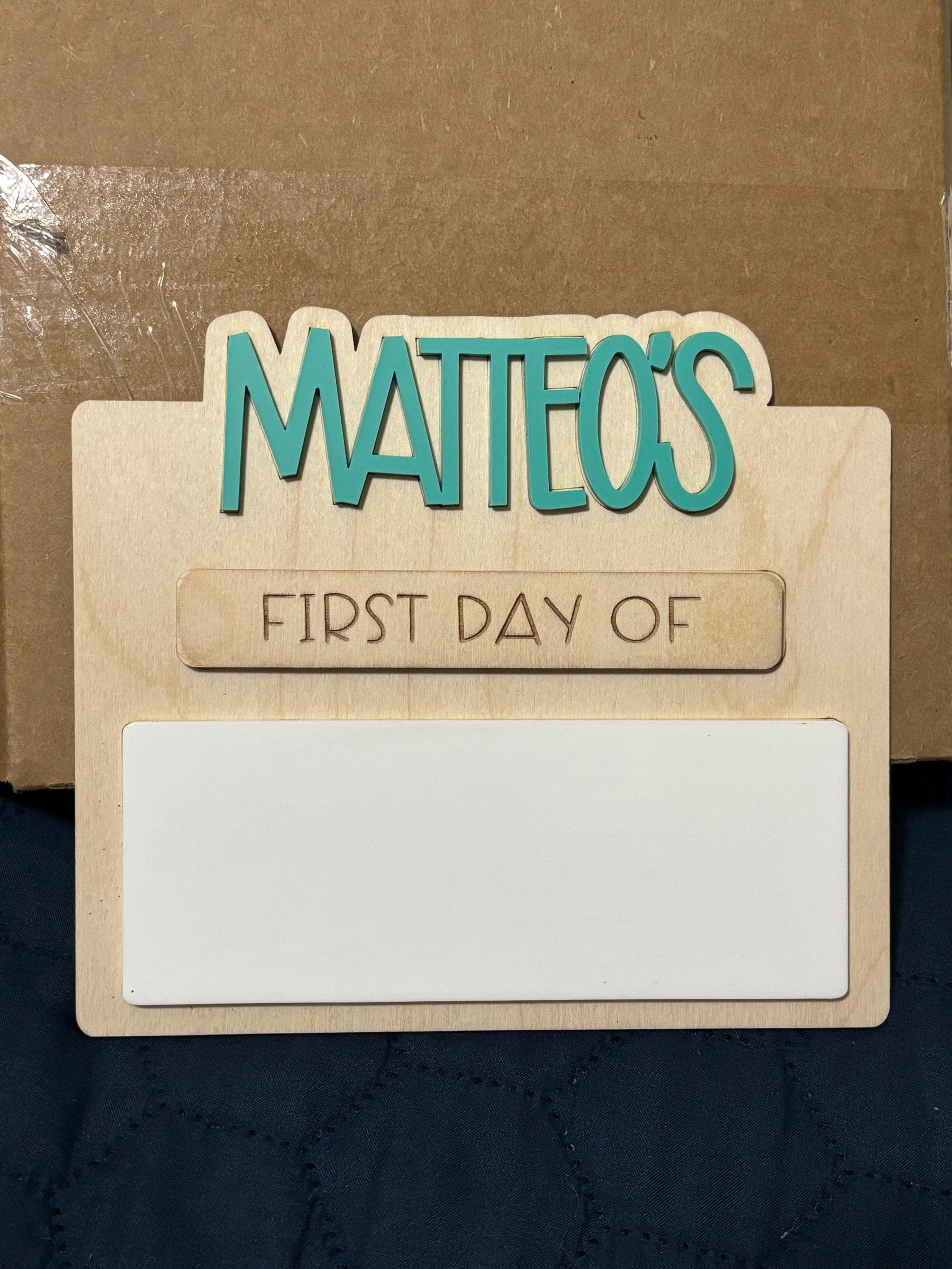 Personalized First and Last Day of School Sign, Back To School, Reusable Erasable School Sign, Preschool Kindergarten First Day Prop 2023