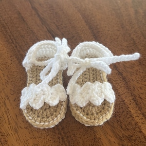 Crochet Pattern Baby Sandals 0-3 Months Photo Tutorial US Terminology ...