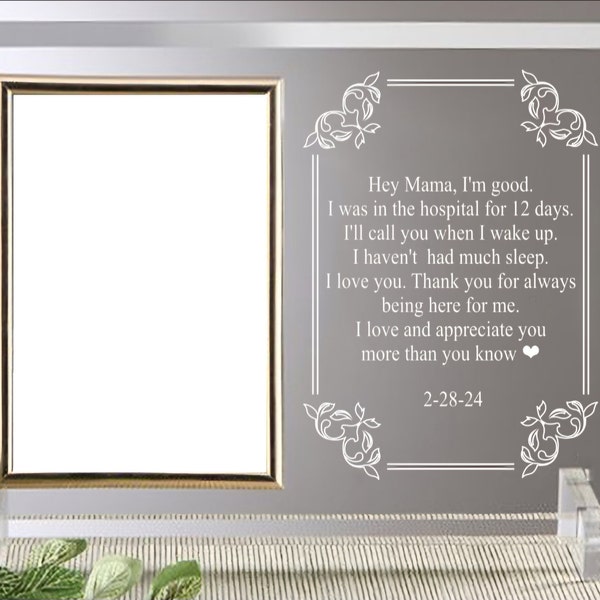 Engraved Wedding Frame, Wood Frame for Wedding Souvenirs, Personalized ...