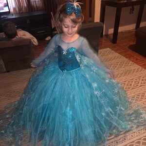 Traje De Elsa Vestido De Cumpleanos De Elsa Vestido De Etsy