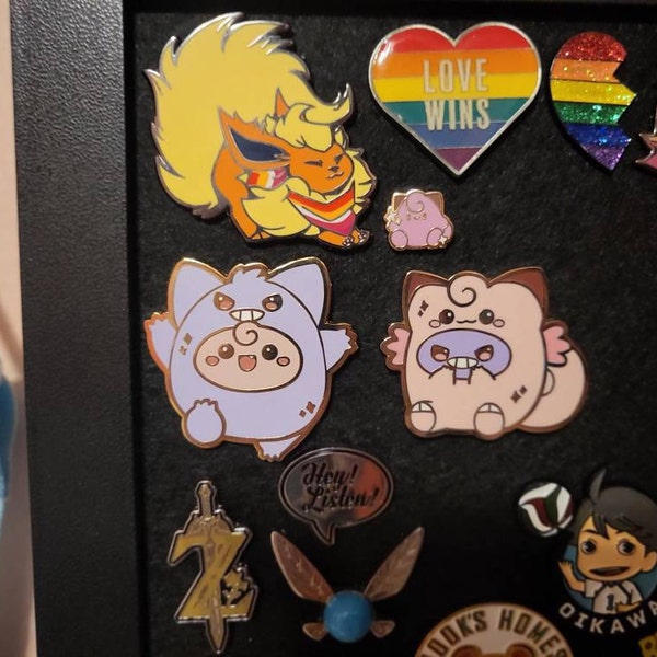 Gengar and Clefable Enamel Pins - Etsy