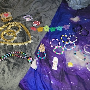 custom flat stitch kandi cuff