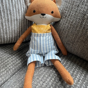 Fox Sewing Pattern PDF Make a Fox or Wolf Woodland Animal Cloth Doll ...