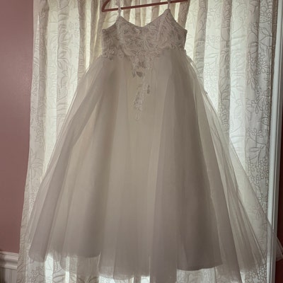 Ivory Lace Champagne Tulle Pretty Wedding Flower Girl Dress - Etsy