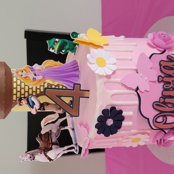 Rapunzel Tangled Cake Topper - Princess - Princess Birthday Party ...