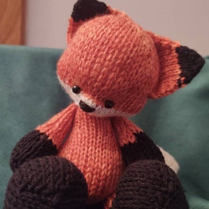 KNIT Pattern-little Knit Fox or Wolf Circular Knitting Pattern Knit in ...