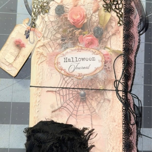 Pink Halloween, TN Size, Junk Journal, Kit, Travelers Notebook, Shabby ...