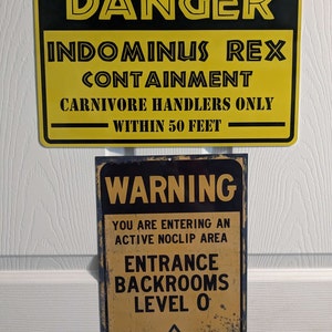 Backrooms Entrance Warning Sign 12 X 9 Inch Metal Wall Art 