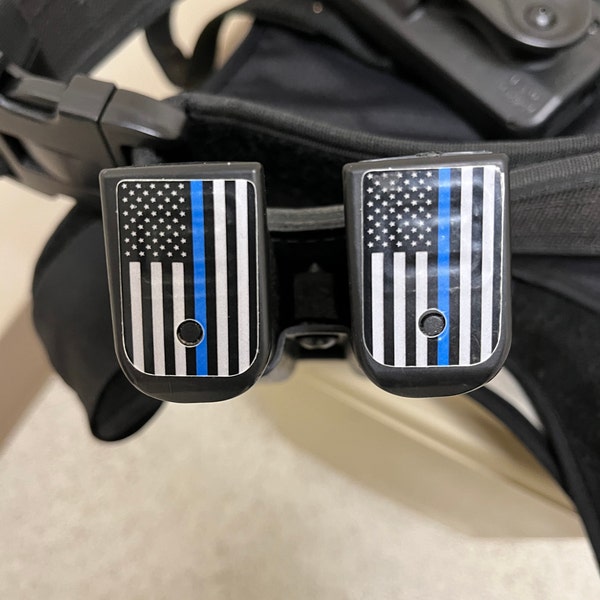 THIN BLUE LINE Flag Magazine Base Plate Stickers - Etsy