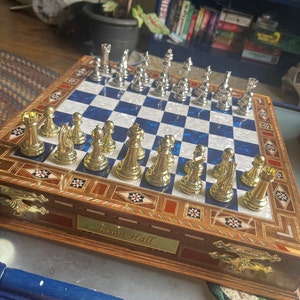 Luxury Chess Set With Board Handmade Pegasus Chess Pieces - Etsy