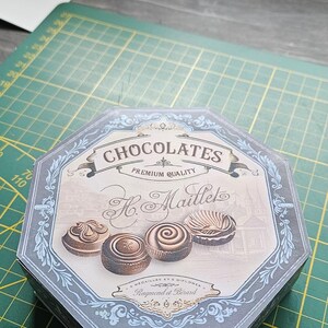 Chocolate-box 冊子 Chocolate Box Printable | DIY Giftbox Digital Download Vintage