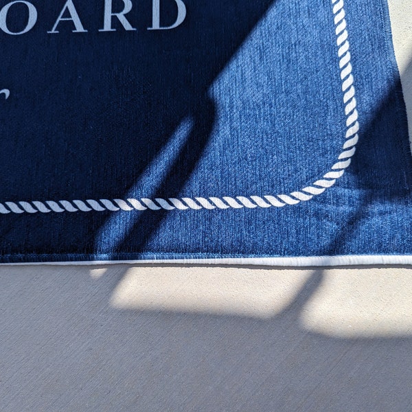 Personalized and Custom Luxury Design Boat Rug, Boat Mat, Nautical ...