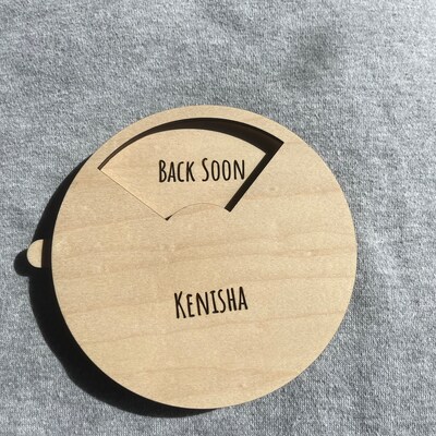 Personalized Work From Home Privacy Sign Wood Custom Do Not Disturb ...