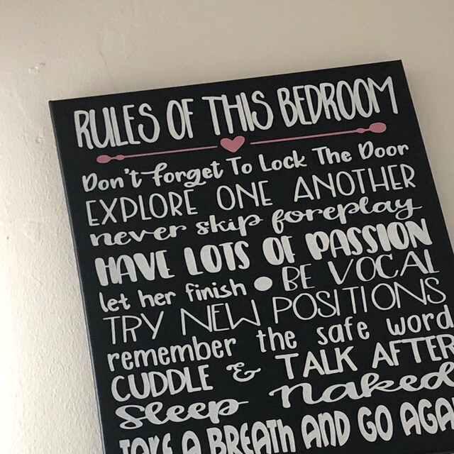 Bedroom Decor Funny Sex Sign