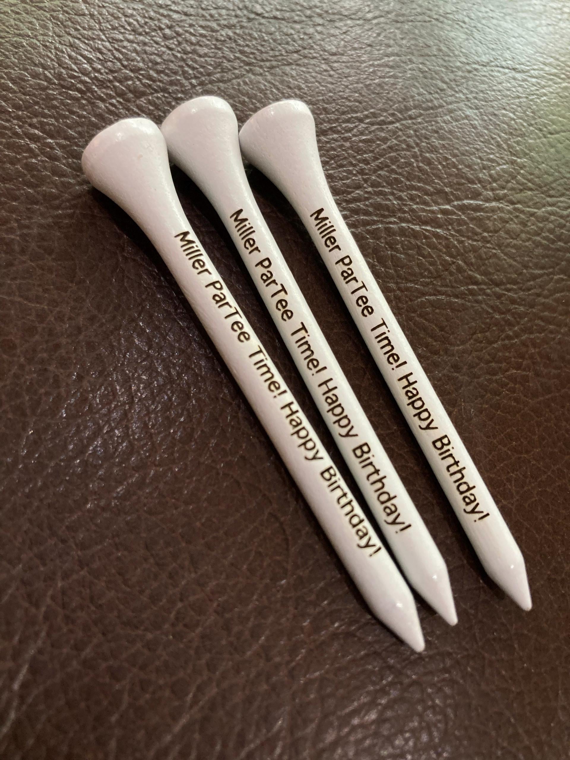Personalized Golf Tees - Laser Engraved Golf Tee - Custom Golf Tees - 3 Golf Tee Colors - Custom Golf Gift 2.75&quot; SMALL ORDERS & BULK