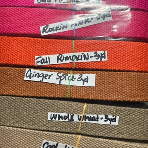 1 Inch Wide Cotton Webbing 25mm Colored Webbing by the Yard - Etsy