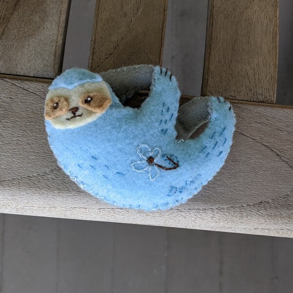 Finger Sloth Plush Felt Animals Sewing Pattern, Felt Toy, PDF Download ...