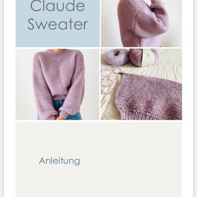 Knitting Pattern Claude Sweater (Download Now) - Etsy