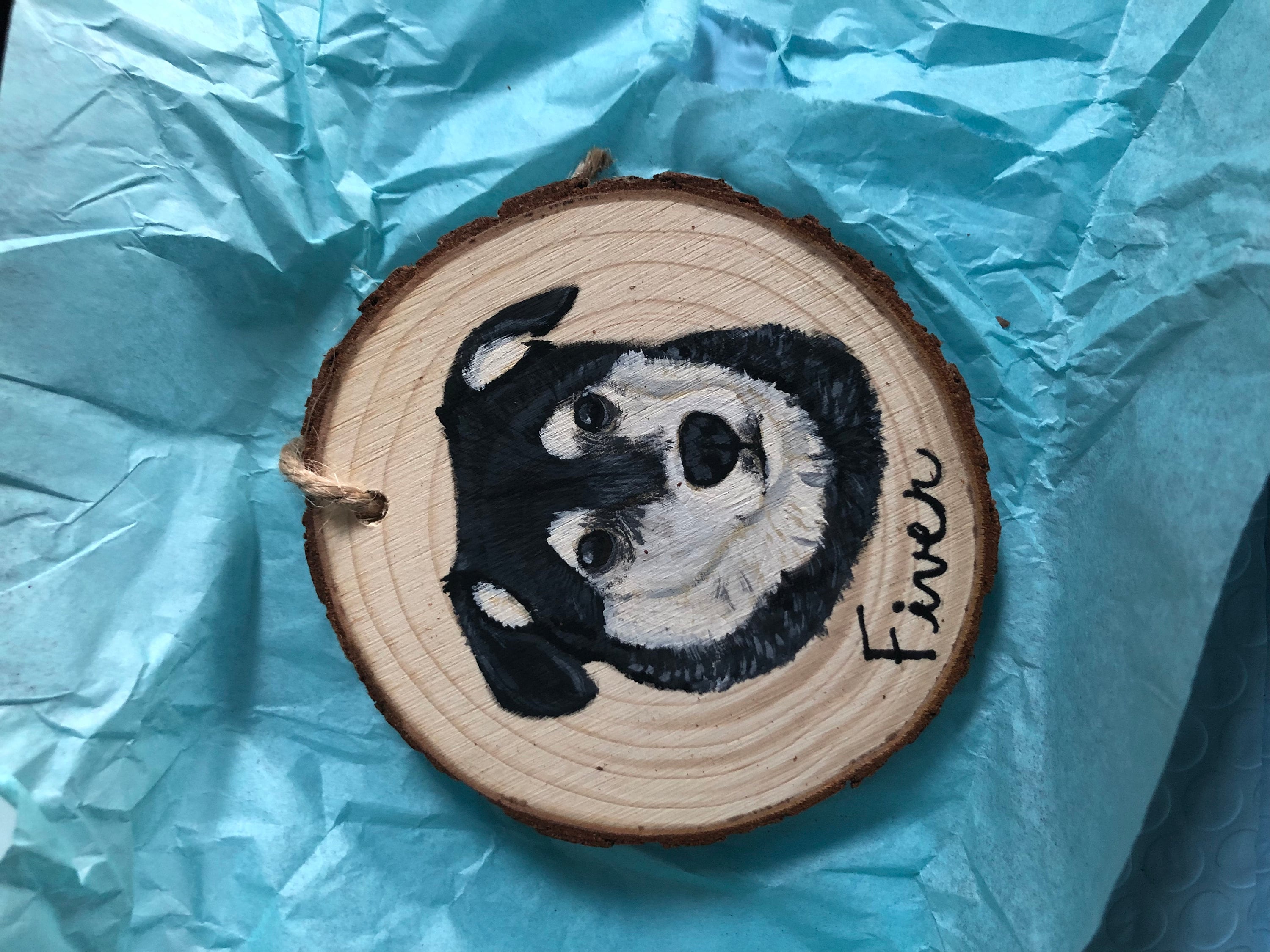 Custom Pet Portrait Ornaments, hand painted pet ornament, personalized pet memorial, pet lovers gift, custom dog portrait