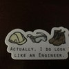 Actually, I Do Look Like an Engineer Female Sticker - Etsy