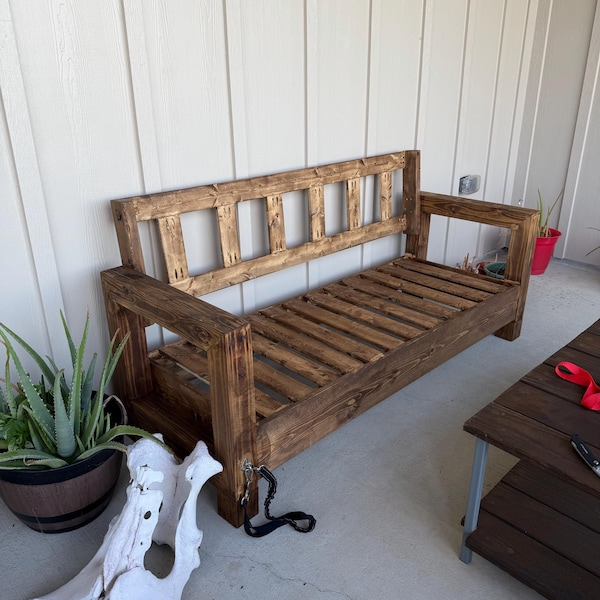 DIY Modern Outdoor Patio Sofa Couch Build Plans | Instant Digital ...