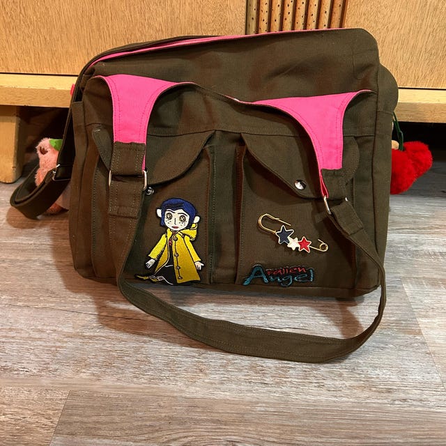 ショルダーバッグ・ポシェット JILLSTUART 3COLOR Eddy Canvas Toolbox Shoulder Bag JLBA3F660 Black Canvas Bag - 3 Compartments, Diaper, Messenger