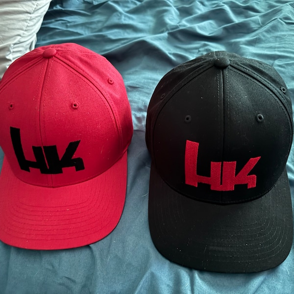 HK Heckler & Koch Logo Embroidered Flexfit Fitted Hat - Etsy