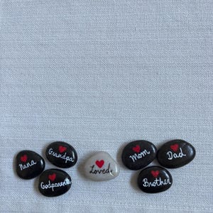 Bereavement Word Stones, Handpainted Grief & Loss Rocks, Memory Stones ...