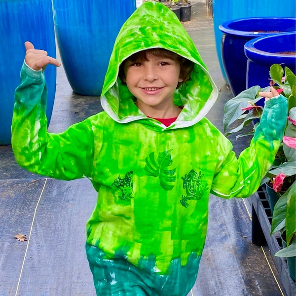 Hand Painted Kimono Asymmetric Kimono Jacket Rayon Ruana Hawaii Kauai ...