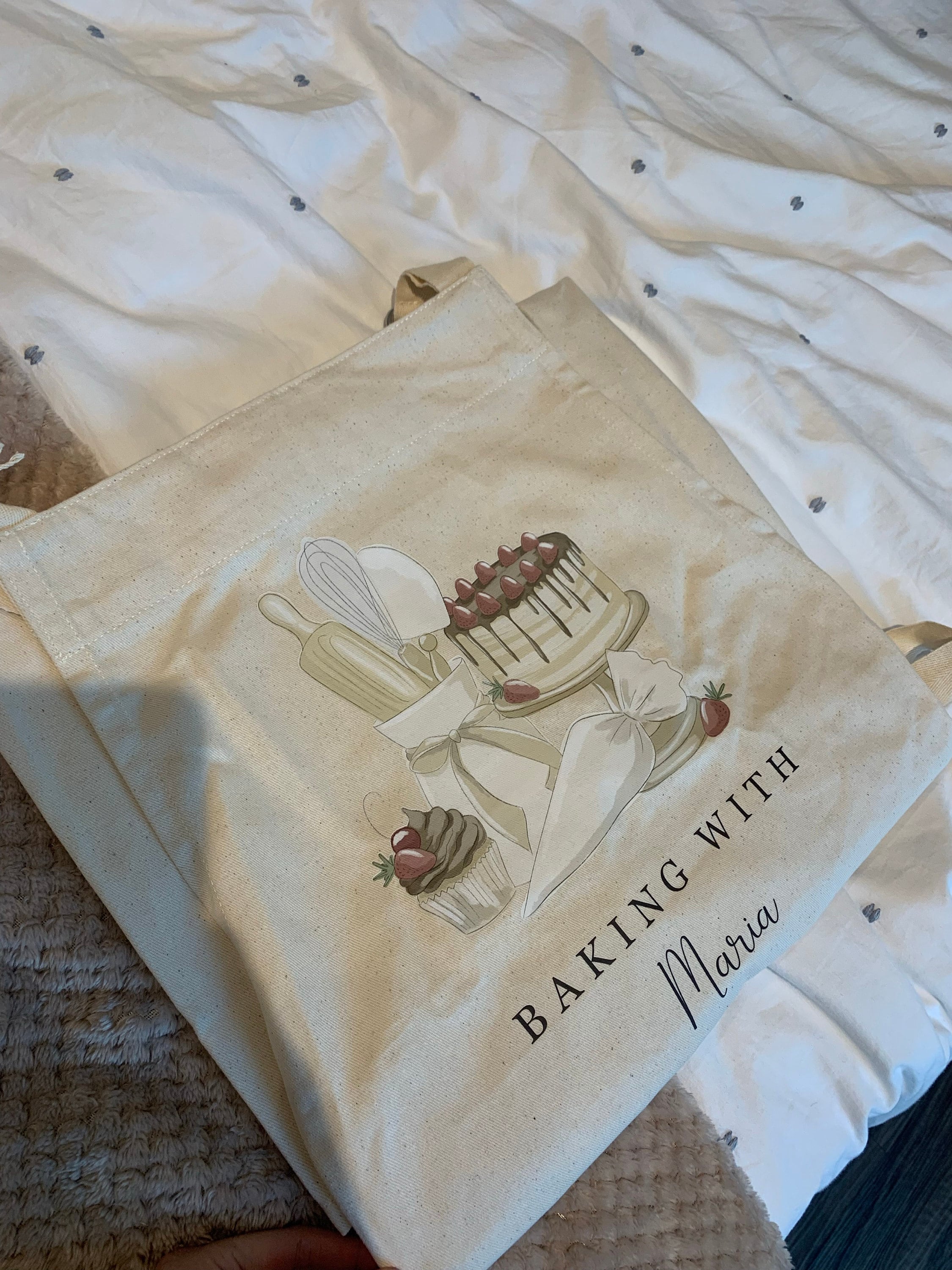 Personalised apron gift baking personalised apron gift cupcake baking hobby apron- Chocolate Cake