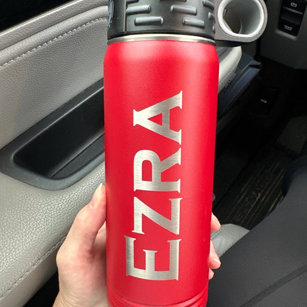 Engraved Water Bottles With Straw, Personalized Insulated Water Bottle ...