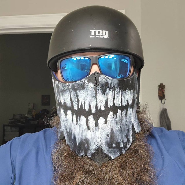 CUSTOM Order 3/4 Helmet Deathstroke Motorcycle Riding Mask - Etsy