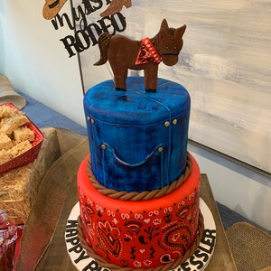 My 1st Rodeo Cake Topper Western Theme Birthday Cake Topper Etsy India
