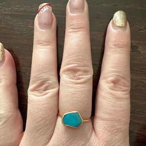 Customer photo from Amber, Raw Australian Opal Ring