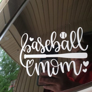 Baseball Mom or Dad Decal baseball family baseball life | Etsy