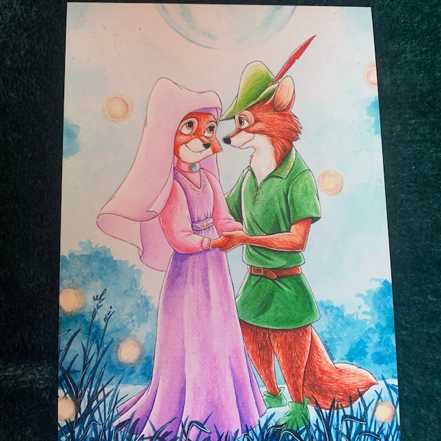 【ディズニー】ロビンフッド 複製原画 アート 449ff5ae1820076054a3d2a14b7531