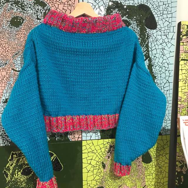 Knitting Pattern: Seamless Mock Neck Sweater, Boxy + Cropped Knitting Pattern: Seamless Mock Neck Sweater, Boxy + Cropped