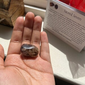 One Sacred Seven Tumbled Stone One Super Seven Rare Matrix - Etsy