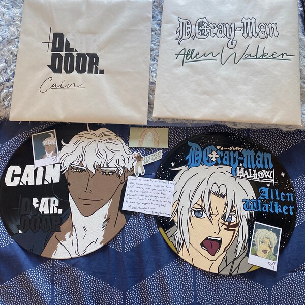 Customizable Hand Painted Anime Fanart 12 Vinyl Record Vinyl Record ...