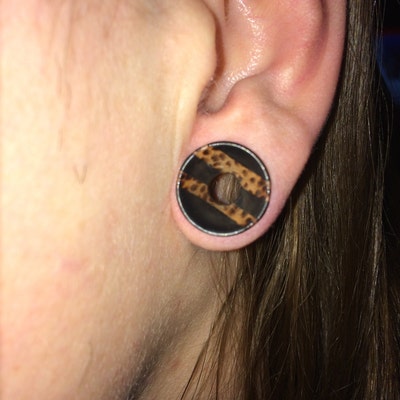 Urban Body Jewelry 2 Gauge (2G - 6mm) Purple Amethyst Stone
